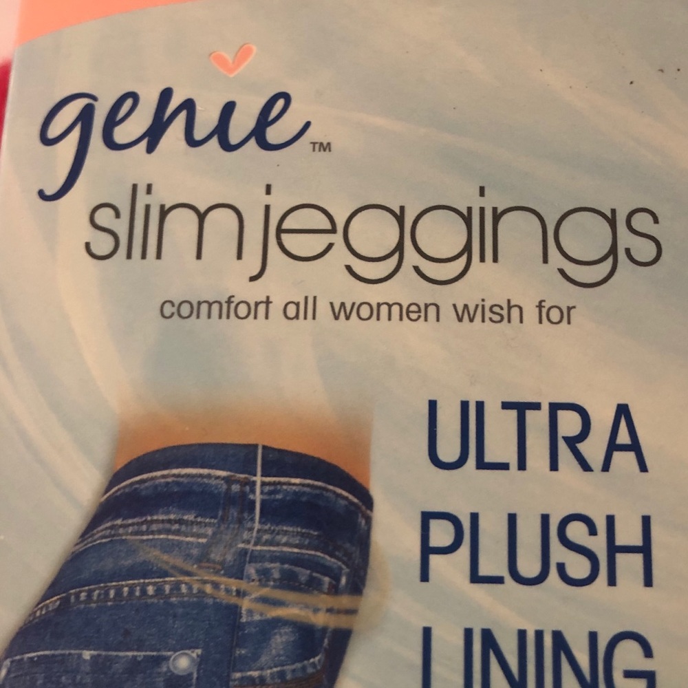 Genie Slim Jeggings Small Blue Pockets - Picture 4 of 10